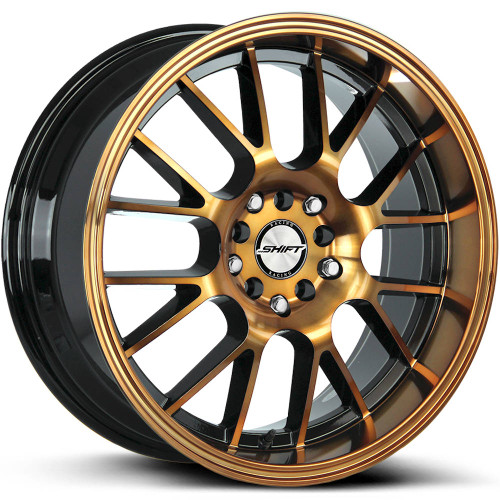 Shift Crank 18x8.5 Bronze Black Wheel Shift Crank 5x100 5x4.5 30 H28850030BMBZ