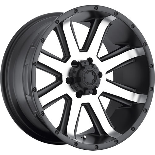 Ultra Crusher 16x8 Machined Black Ultra Crusher Wheel 6x4.5 (6x114.3) +15 Offset 195-6886U 195-6886U