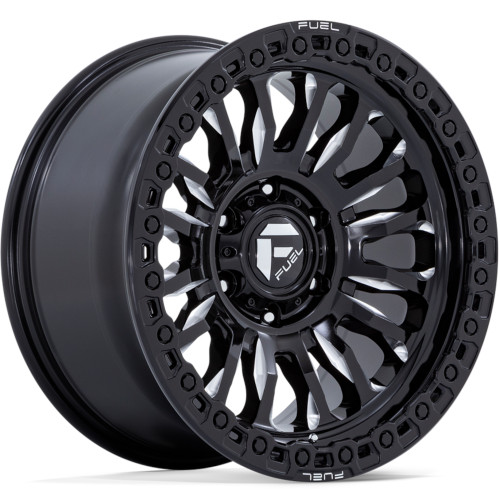 Fuel Rincon 20x9 Black Milled Wheel Fuel Rincon FC857 8x6.5  20 FC857BE20908020