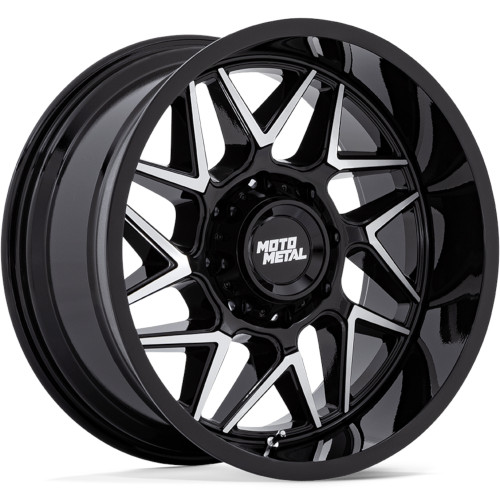 Moto Metal MO812 20x9 Machined Black Wheel Moto Metal MO812 Turbine 8x180  1 MO812BD20908801