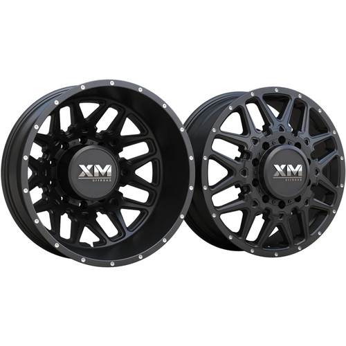 Xtreme Mudder XM-900 24x8.25 Matte Black Wheel Xtreme Mudder XM-900 10x225  105 XM900F24825102251051701MB