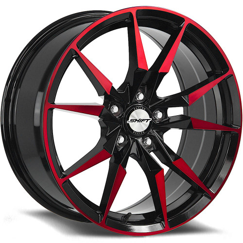 Shift Blade 17x7.5 Black Red Wheel Shift Blade 5x4.5 35 H29751435GBMR