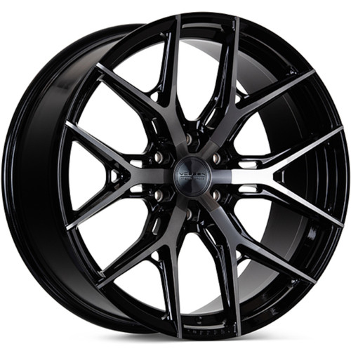 Vossen HF6-4 20x9.5 Machined Black Wheel Vossen HF6-4 6x5.5 15 HF64-0G04