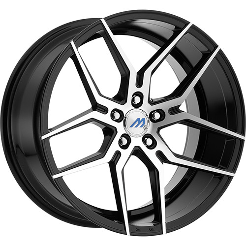 Mach ME4 18x8 Black Machined Wheel Mach ME4 5x112 35 ME4-1880II35FGBMF