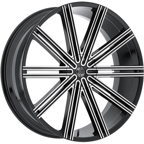 2Crave N47 22x9.5 Black Machined Wheel 2Crave N47 6x135 6x5.5 30 N47-2295Y30PB