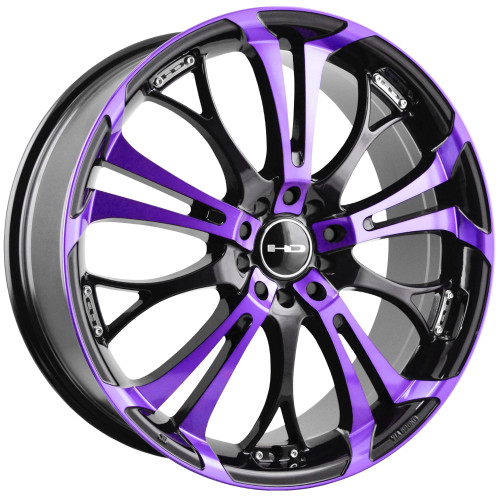 HD Spinout 18x7.5 Purple Wheel HD Spinout 5x4.5 5x120 35 SO18756435BK-PR