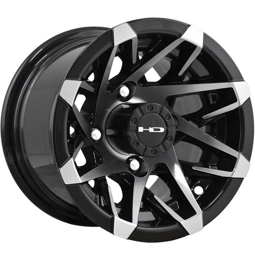 HD Canyon 12x7 Machined Black Wheel HD Canyon 4x4 -14 CY127042-14SBM