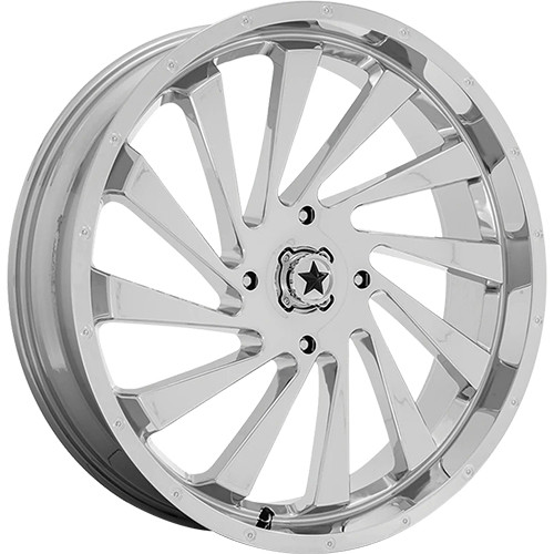 MSA M46 22x7 Chrome Wheel MSA M46 Blade 4x137 0 M46-022737C