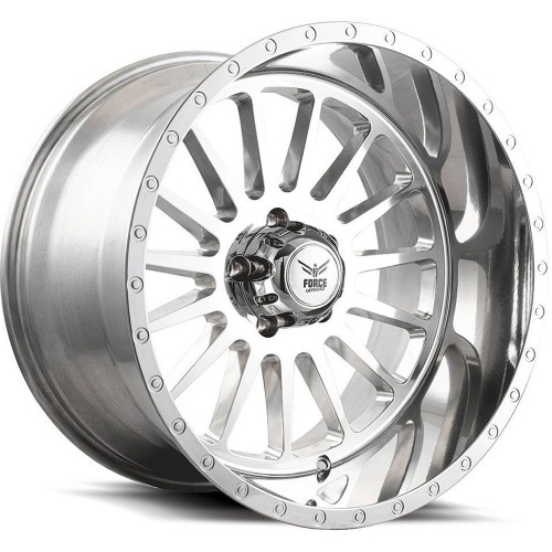 Force Offroad F36 20x10 Polished Wheel Force Offroad F36 6x5.5 -12 F3620106139.7-12FULLYPOLISHED