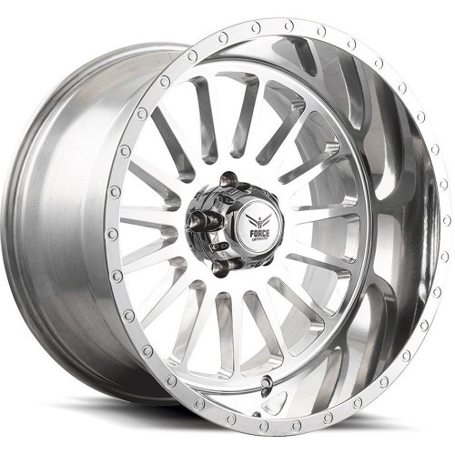 Force Offroad F36 20x12 Polished Wheel Force Offroad F36 5x5 -44 F3620125127-44FULLYPOLISHED