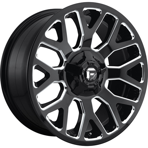 Fuel Warrior 20x9 Black Milled Wheel Fuel Warrior (D623) 5x4.5 5x5 20 D62320902657