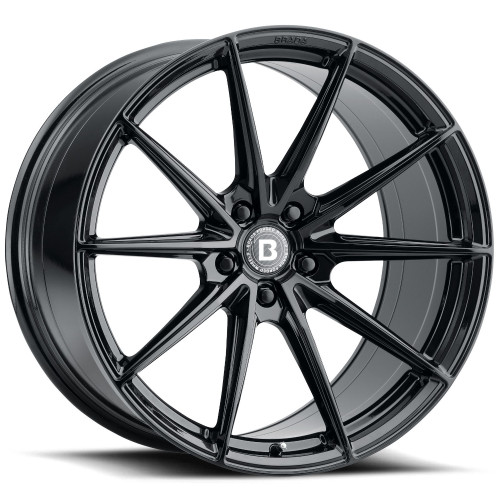 Brada CX1 20x10.5 Gloss Black Wheel Brada CX1 5x4.25  30 20551430 CX1GBLK 5X108
