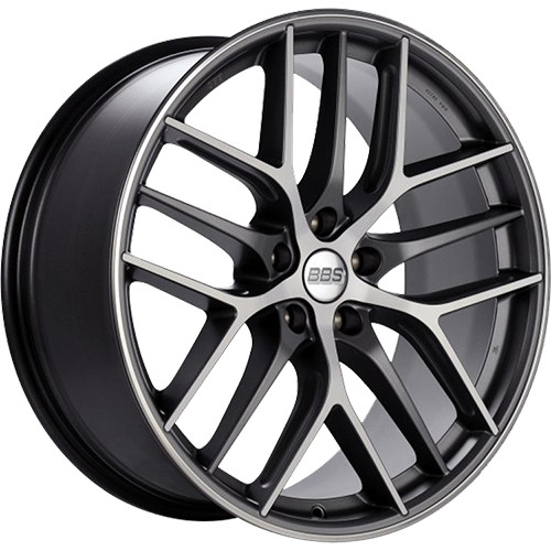 BBS CCR 19x9 Gray Machined Wheel BBS CCR 5x120 48 CC2203GRPK