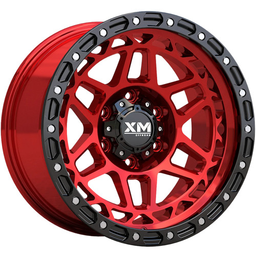 Xtreme Mudder XM-700 17x9 Red Black Wheel Xtreme Mudder XM-700 5x5  0 XM70017951270715CRF+BL
