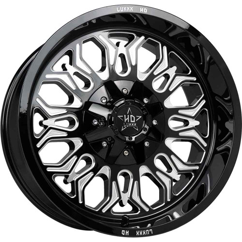 Luxxx HD LHD31 20x10 Black Milled Wheel Luxxx HD LHD31 8x170 8x6.5 -18 LHD3120108165170-18K-A1