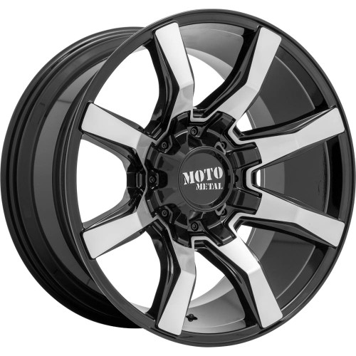 Moto Metal MO804 22x10 Machined Black Wheel Moto Metal MO804 Spider 6x135 6x5.5 -18 MO80422067518N