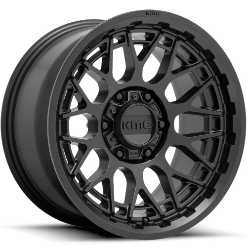 KMC KM722 17x8.5 Satin Black Wheel KMC KM722 Technic 5x5 0 KM72278550700