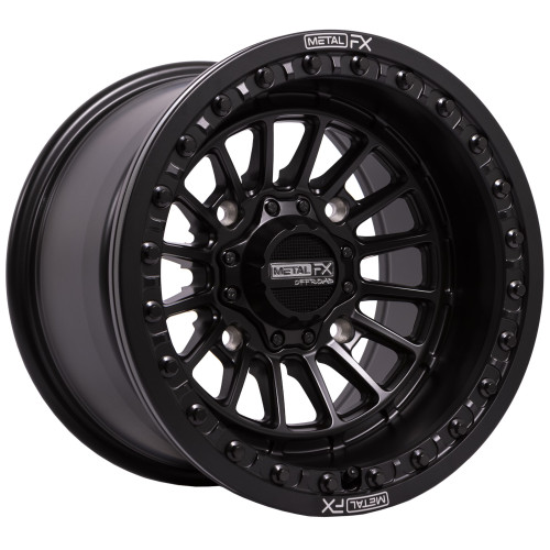 Metal FX Delta 15x7 Satin Black Wheel Metal FX Delta X901 4x156  25 X9011571566