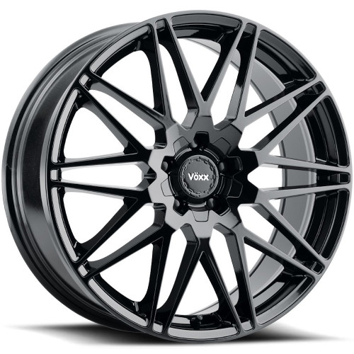 Voxx Nice 17x7.5 Gloss Black Wheel Voxx Nice 5x110 5x115 40 NCE 775-5002-40 GB