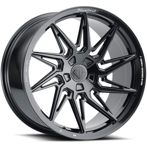 Blaque Diamond BD-F20 20x10 Gloss Black Wheel Blaque Diamond BD-F20 5x112  5 PW#511-14