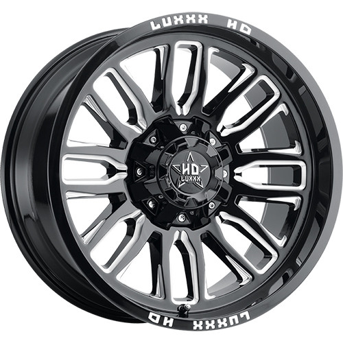 Luxxx HD LHD26 22x10 Black Milled Wheel Luxxx HD LHD26 6x135 6x5.5 -18 LHD26221061351397-18G-A5