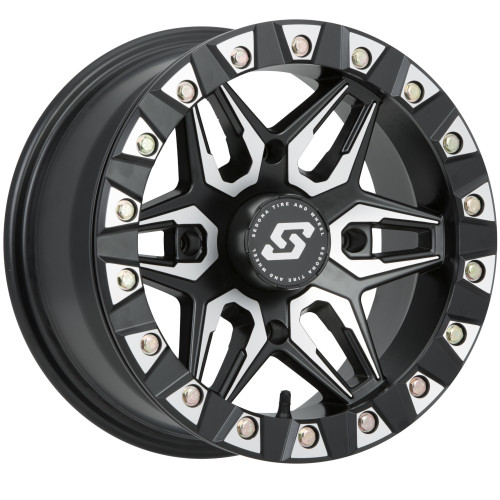 Sedona Split 6 15x6 Black Machined Wheel Sedona Split 6 4x137  40 570-1350