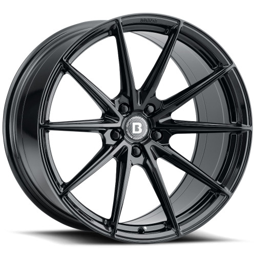 Brada CX1 20x9 Gloss Black Wheel Brada CX1 5x112  28 29051428 CX1GBLK 5X112