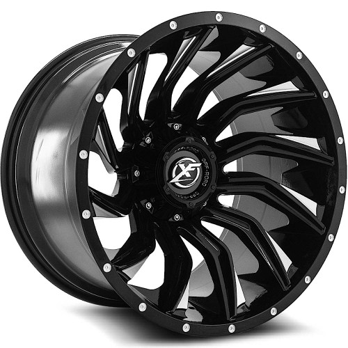 XF Offroad XF-224 20x12 Black Red Wheel XF Offroad XF-224 8x170 8x180 -44 XF-22420128170180-44GBMLR