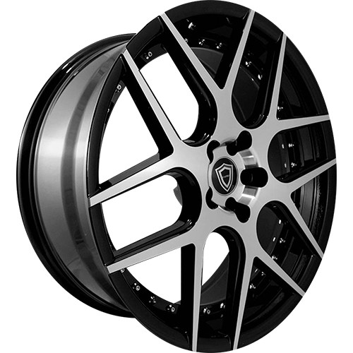 Capri Luxury C0136 22x10.5 Machined Black Wheel Capri Luxury C0136 5x4.5 40 013622105511440BP