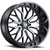 Vision Riot 24x12 Machined Black Wheel Vision Riot 402 6x5.5 -51 402-24283GBMF-51