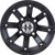 Vision Lock Out 12x7 Matte Black Vision Lock Out Wheel 4x110 +3 Offset 393-127110MB4 393-127110MB4