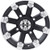 Vision Lock Out 12x7 Matte Black Machined Vision Lock Out Wheel 5x4.5 (5x114.3) +3 393-127545MBML4