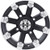Vision Lock Out 12x8 Matte Black Machined Vision Lock Out Rim 4x4 (4x101.6) -10 393-12844MBML4