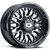 Vision Riot 20x12 Machined Black Wheel Vision Riot 402 8x6.5 -51 402-20281GBMF-51