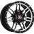 DX4 7S 16x8.5 Black Machined Wheel DX4 7S 6x5.5 -6 X168503-6108BFM