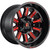 Fuel Hardline 18x9 Black Red Wheel Fuel Hardline D621 5x5.5 5x150 1 D62118907050