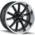 Ridler Style 650 17x8 Black Machined Wheel Ridler Style 650 5x5 0 650-7873MB