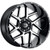 Vision Sliver 20x12 Black Machined Wheel Vision Sliver 360 5x5 -51 360-20273GBMF-51