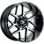 Vision Sliver 22x12 Black Machined Wheel Vision Sliver 360 8x170 -51 360-22270GBMF-51