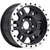 Vision Manx 16x7 Black Machined Wheel Vision Manx (398) 5x4.5 0 Offroad Use Only 398-6765GBML0