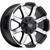 Vision Valor 16x8 Machined Black Wheel Vision Valor 5x5.5 0 413-6885GBMF0