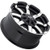 Vision Valor 18x8.5 Machined Black Wheel Vision Valor 413 6x5.5 18 413-8883GBMF18