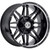 Xtreme NX-9 20x10 Black Milled Wheel Xtreme NX-9 Blank  -25 NX9-2010ZS-25PBXG