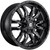 Fuel Sledge 22x10 Black Milled Wheel Fuel Sledge D595 6x135 6x5.5 10 D59522009856