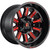 Fuel Hardline 15x8 Black Red Wheel Fuel Hardline D621 6x5.5 -18 D62115808337