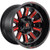 Fuel Hardline 15x8 Black Red Wheel Fuel Hardline D621 5x5.5 -18 D62115808537