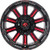 Fuel Hardline 15x8 Black Red Wheel Fuel Hardline D621 5x5.5 -18 D62115808537