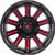 Fuel Hardline 20x10 Black Red Wheel Fuel Hardline D621 5x5.5 5x150 -18 D62120007047