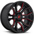 Fuel Rage 24x12 Black Red Wheel Fuel Rage D712 8x170 -44 D71224201747