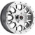 Vision Invader 15x6 Machined Gray Wheel Vision Invader GV8 4x137 38 GV8A156136ACMF48